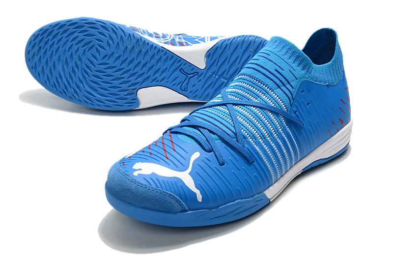 Chuteira Society Puma Future Z Match Pro - Azul