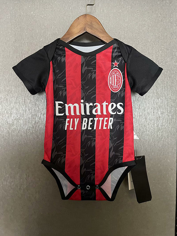 Body Bebê Infantil Milan Home 25/26 - Preto e Vermelho
