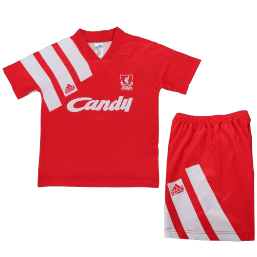 Kit Infantil Liverpool Home Retrô 91/92 - Vermelho