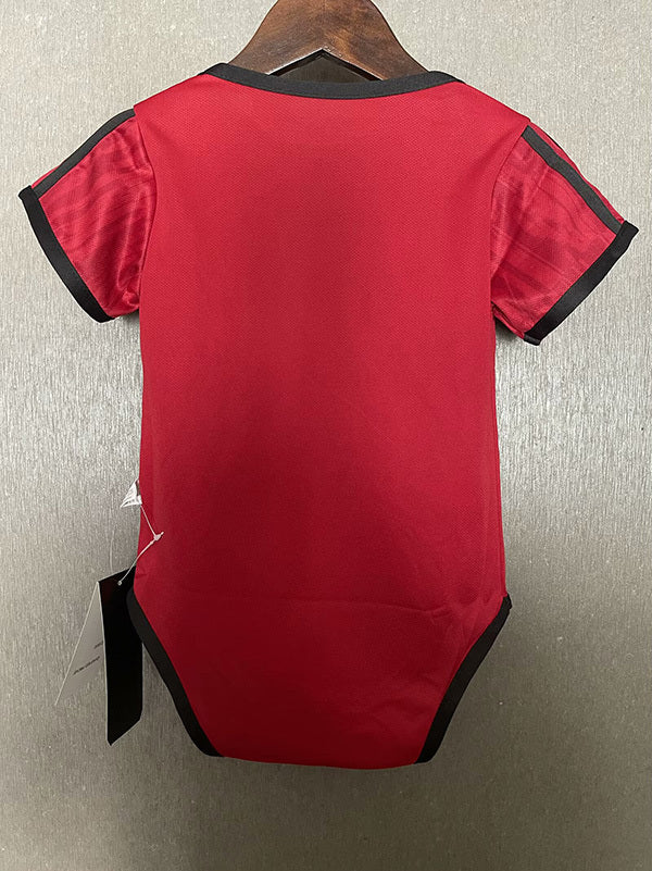 Body Bebê Infantil Manchester United Home 24/25 - Vermelho