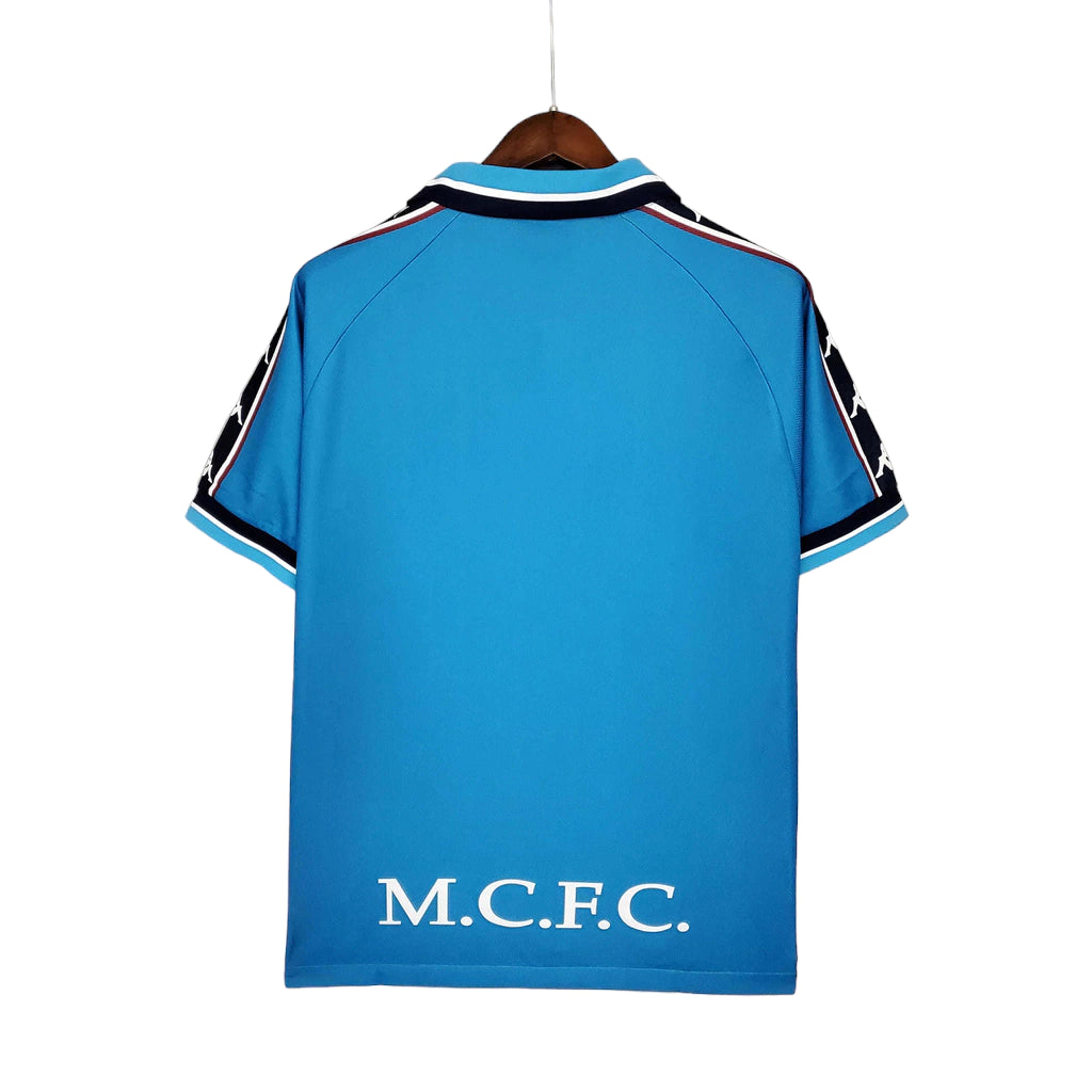 Manchester City Home Retrô 97/98 Kappa - Azul