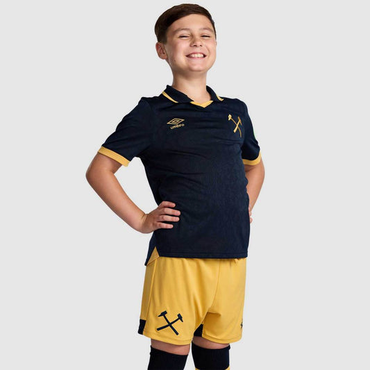 Kit Infantil West Ham Third 25/26 - Azul Escuro