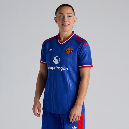 Manchester United Away 26/27 Feminina Adidas - Azul