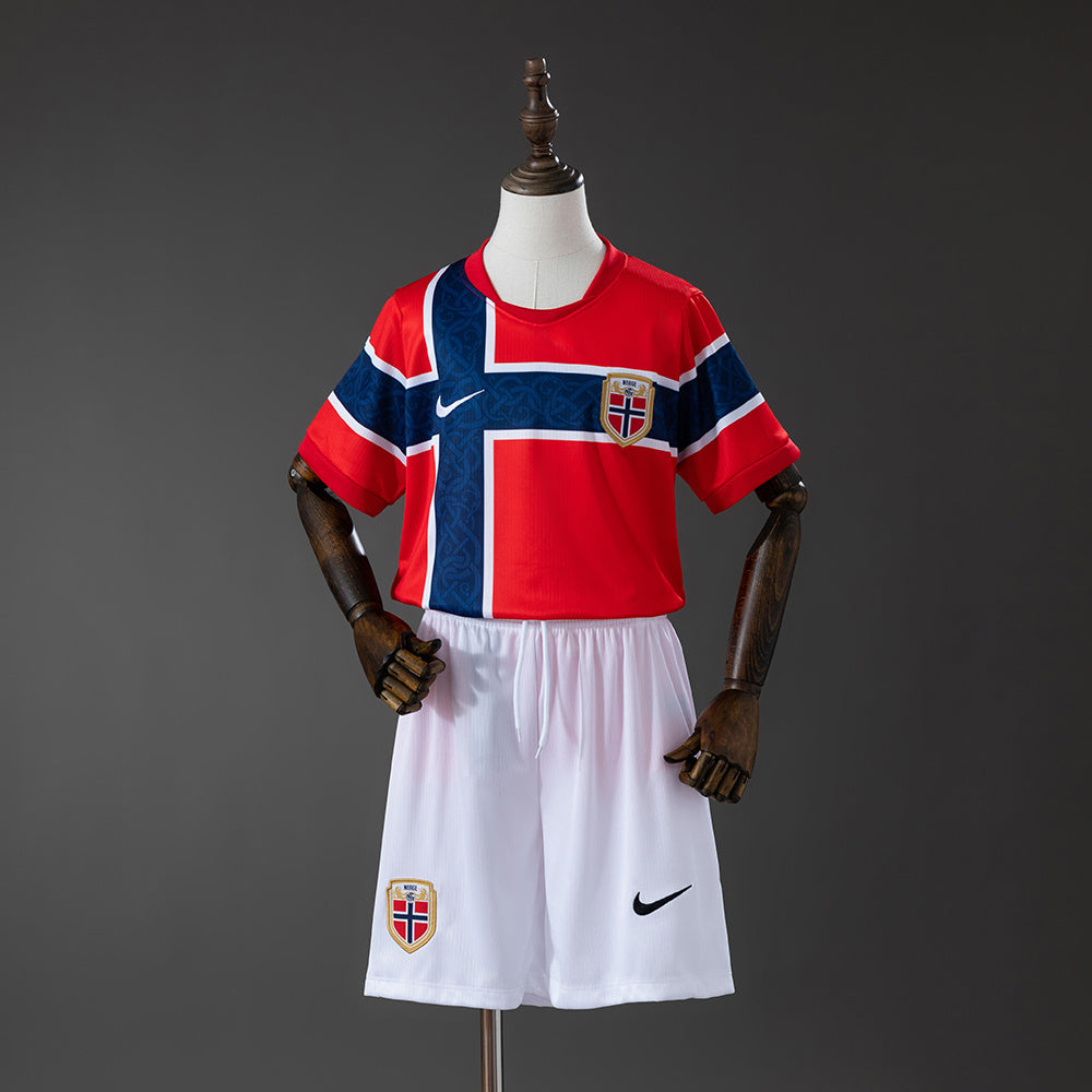 Kit Infantil Noruega Home 26/27  - Vermelha e Azul