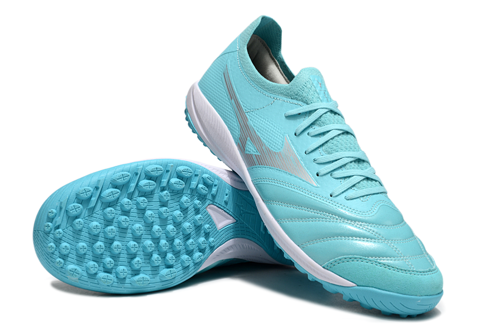 Chuteira Society Mizuno Morelia Neo 3 Japan FG - Azul Turquesa
