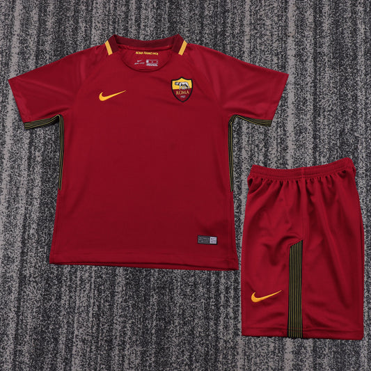 Kit Infantil Roma Home Retrô 17/18  Nike - Vermelho