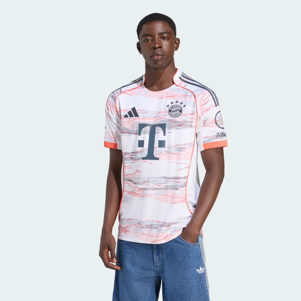 Bayern De Munique Away 25/26 Torcedor Adidas - Branca e Cinza