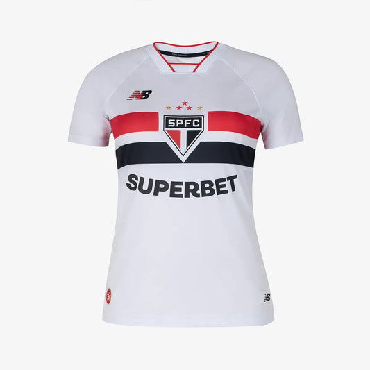 São Paulo Home 26/27 New Balance Feminino - Branca