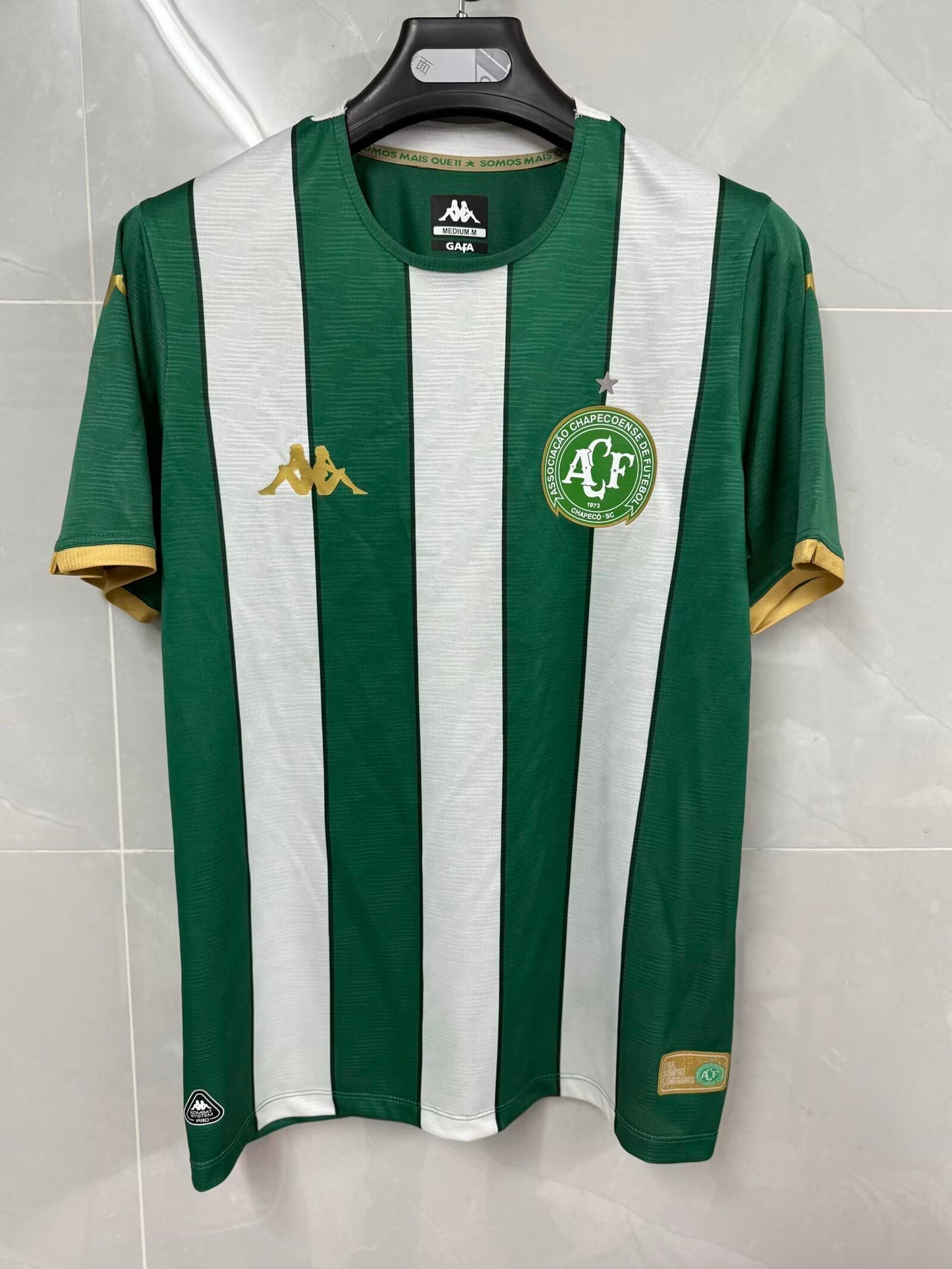 Chapecoense Home 26/27 Torcedor Kappa Masculino - Verde e Branco