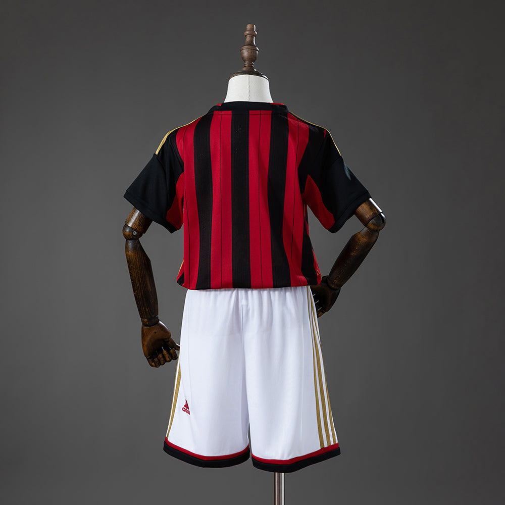 Kit Infantil Milan Home Retrô 2013 - Vermelho e Preto