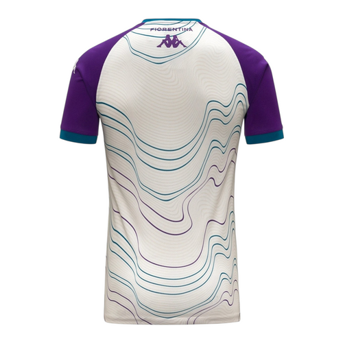Fiorentina Pré Jogo 25/26 Torcedor Kappa - Branca e Roxo