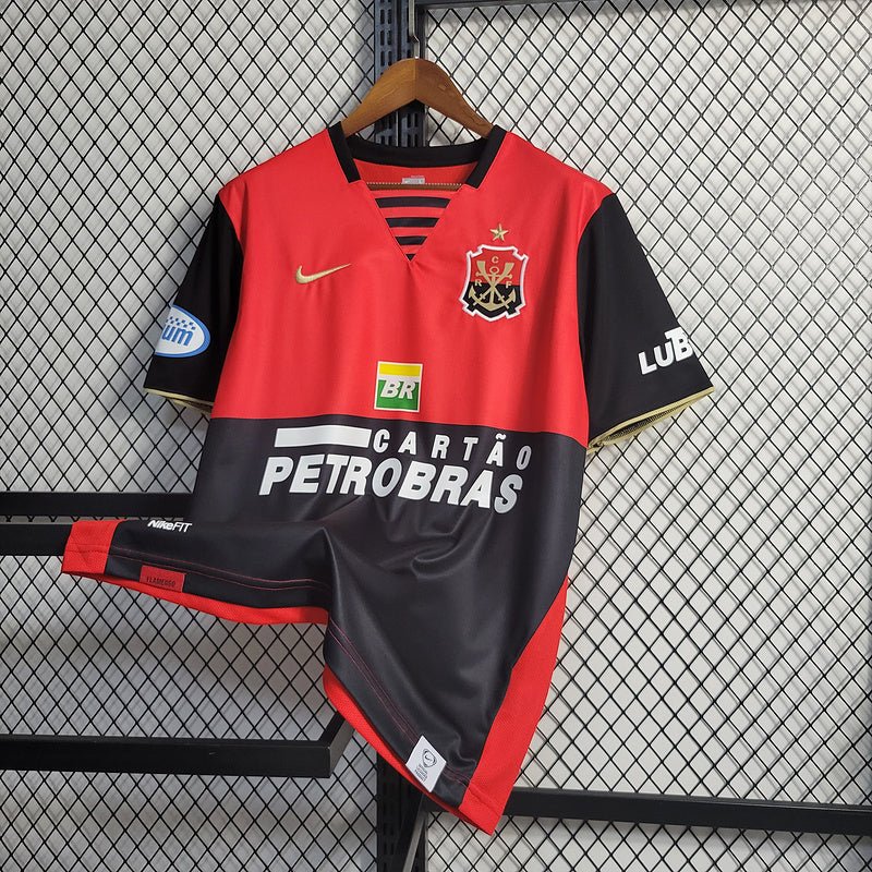 Flamengo Home Retro 07/08 Masculino Nike - Vermelho e Preto