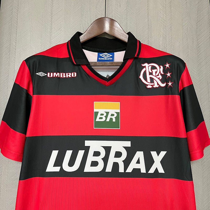 Flamengo Home Retro 1995 Masculino Umbro - Vermelho e Preto