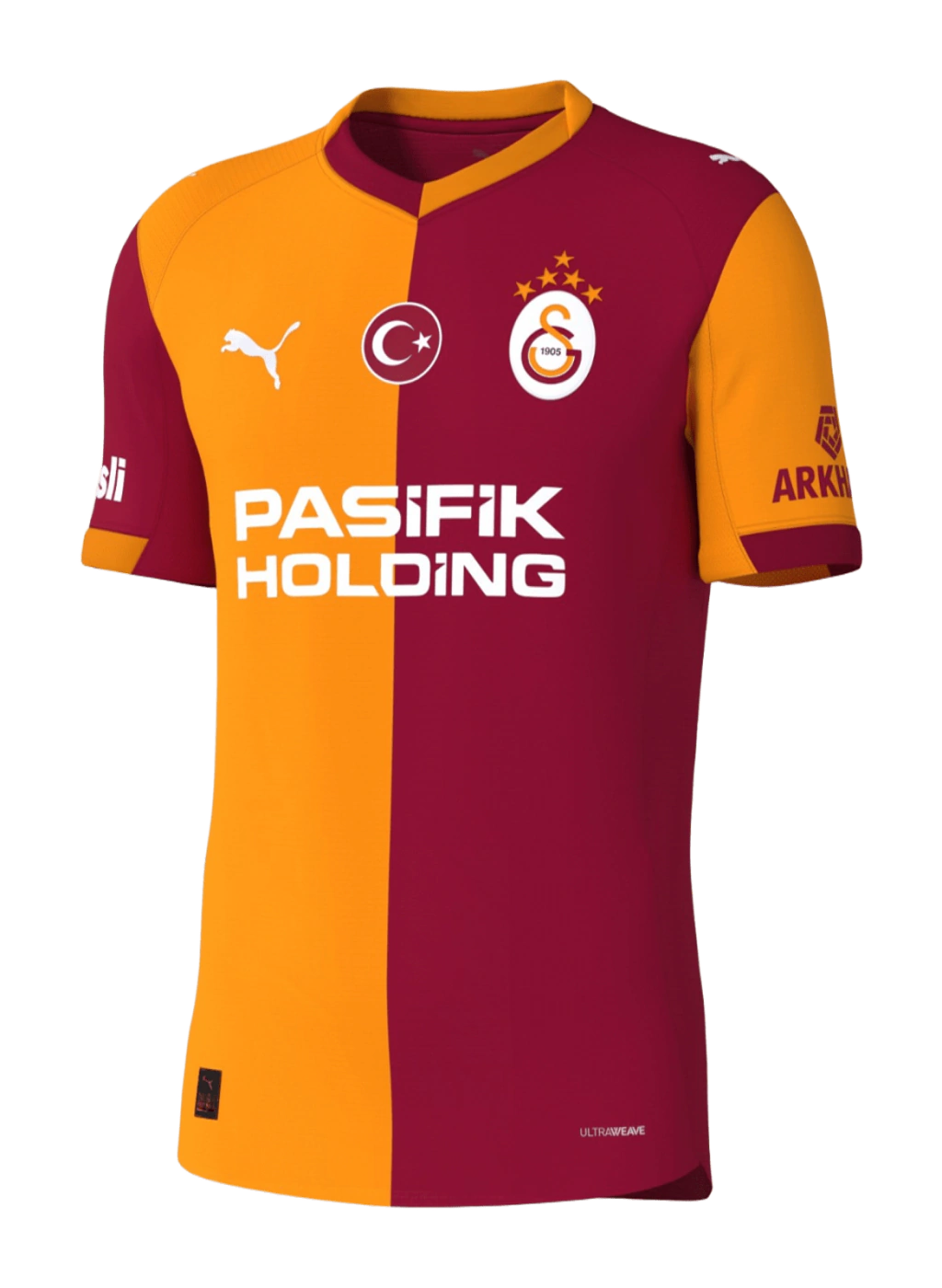 Galatasaray Home 25/26 Torcedor Puma Masculina - Laranja