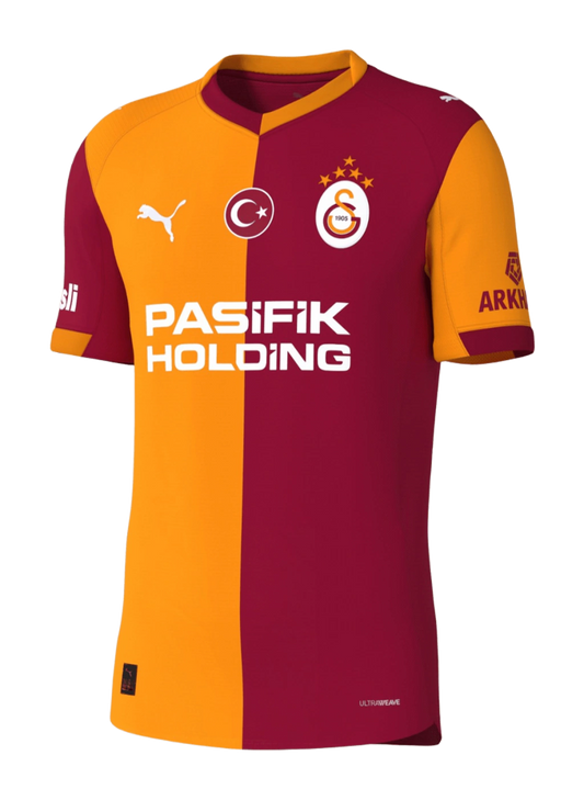Galatasaray Home 25/26 Torcedor Puma Masculina - Laranja