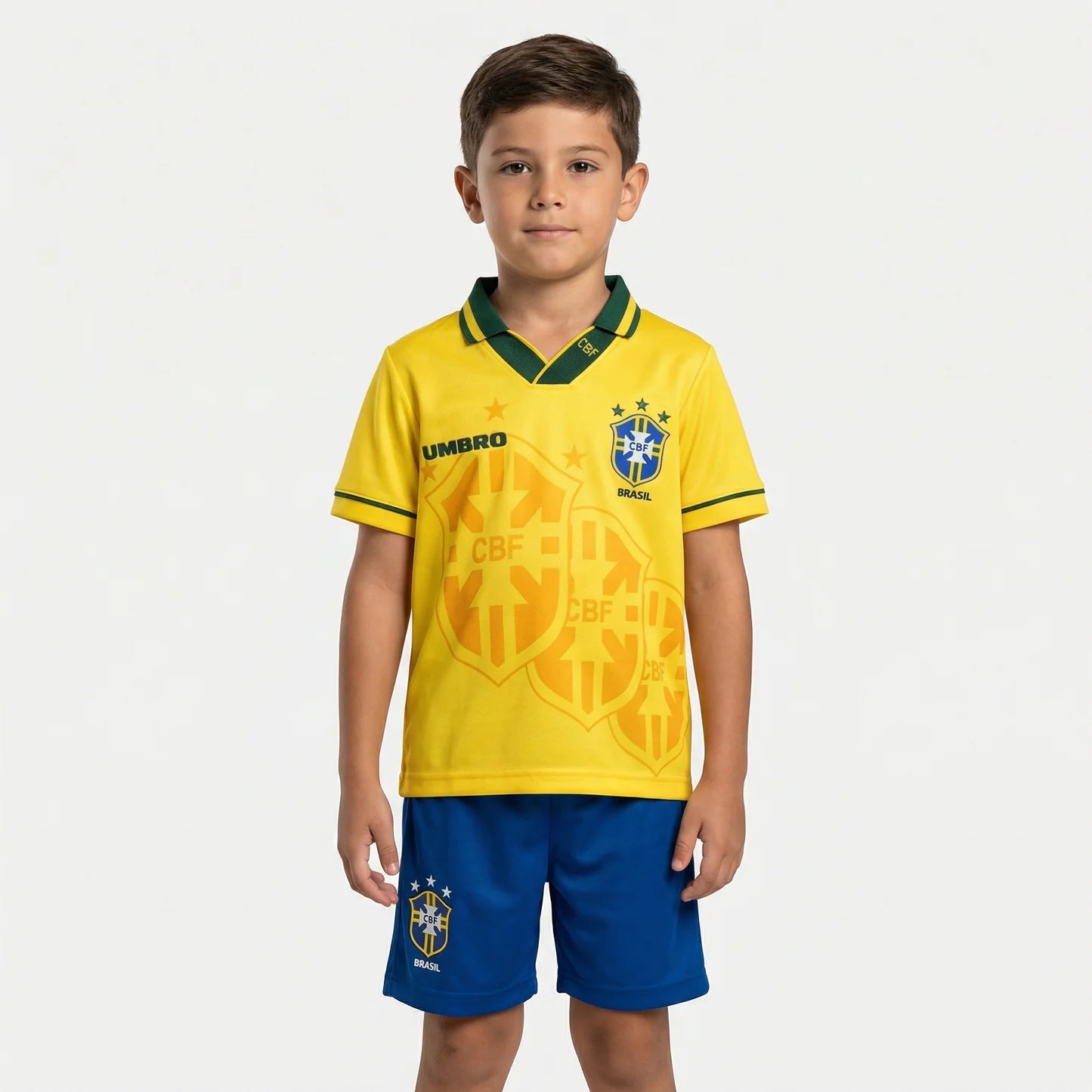 Kit Infantil Brasil Retro Home 1994 - Amarela
