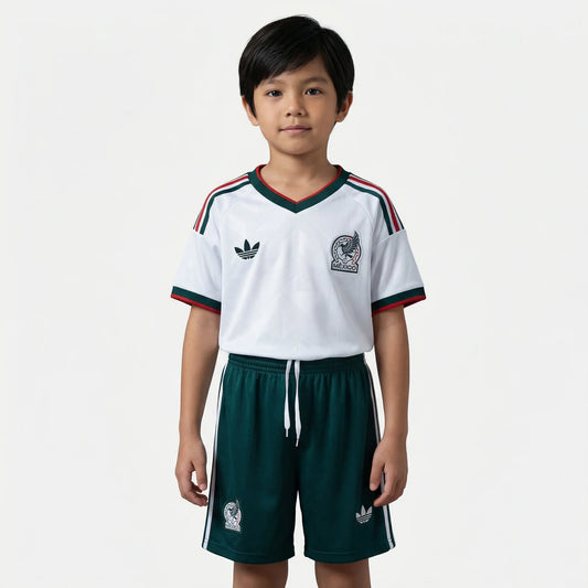 Kit Infantil México Away 26/27  - Branca