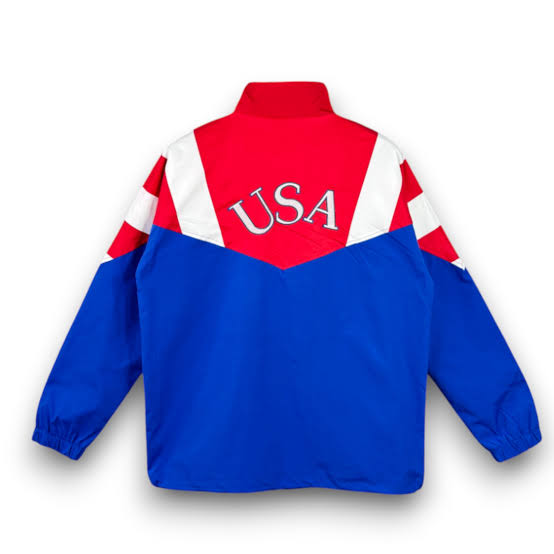 Jaqueta Eua Retro 1994 Adidas - Vermelho e Azul
