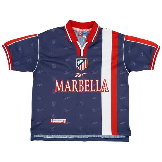 Atlético de Madrid Retrô Away 1998 Reebok  - Azul