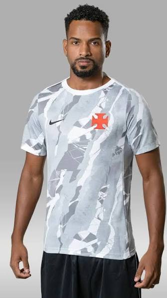 Vasco da Gama Treino 26/27 Torcedor Nike Masculino - Cinza e Branca