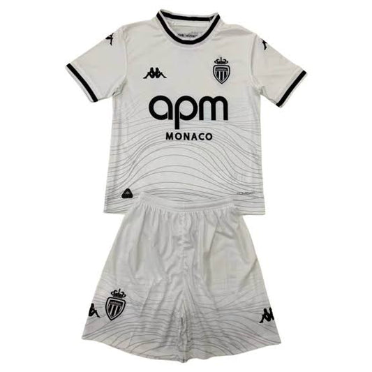 Kit Infantil Monaco Third 25/26 - Branco