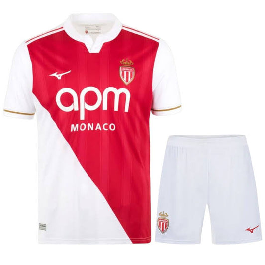 Kit Infantil Monaco Home 25/26 - Branco e Vermelho