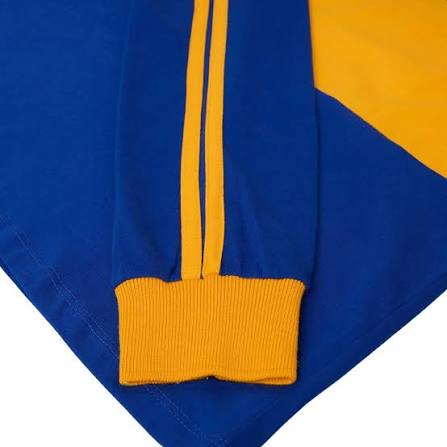 Boca Juniors Home Retrô Manga Longa 1981 Adidas - Azul