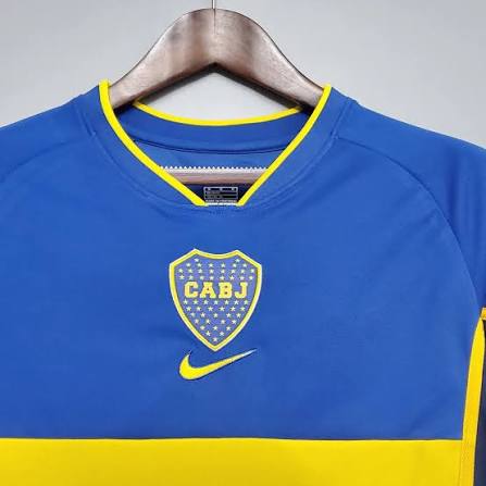Boca Juniors Retrô Home 2002 Nike - Azul e Amarela