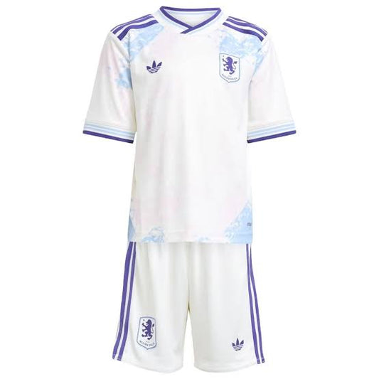 Kit Infantil Aston Villa Third 25/26 - Branco