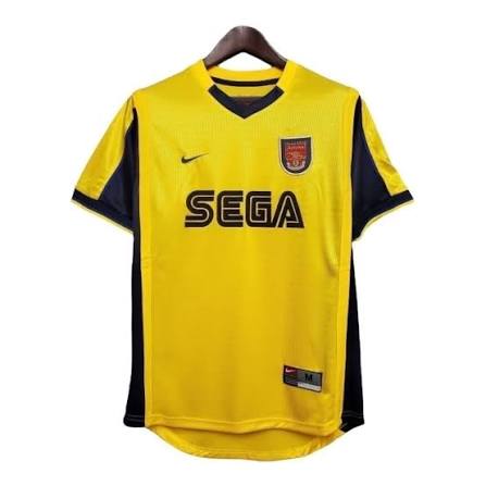 Arsenal Away Retrô 99/00 Nike - Amarela