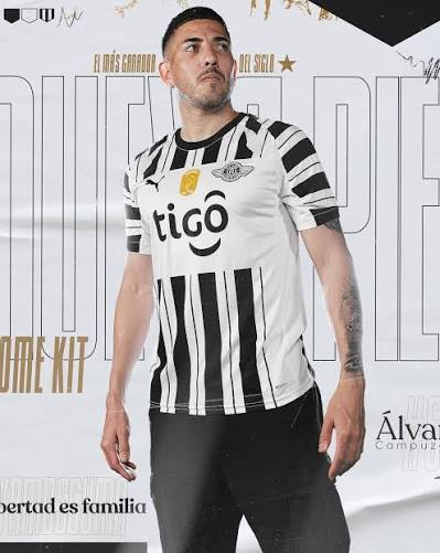Libertad Home 26/27 Torcedor Puma - Preto e Branco