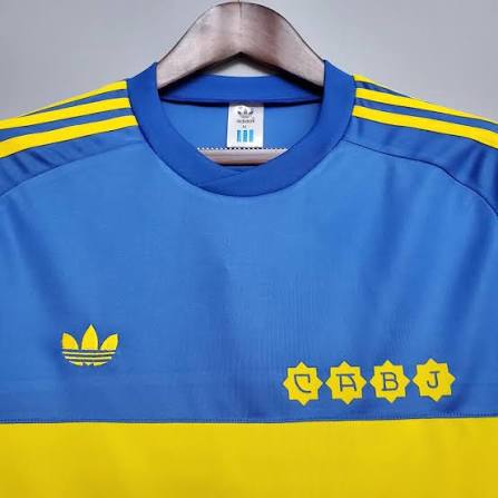 Boca Juniors Home Retrô 1981 Azul e Amarela - Adidas