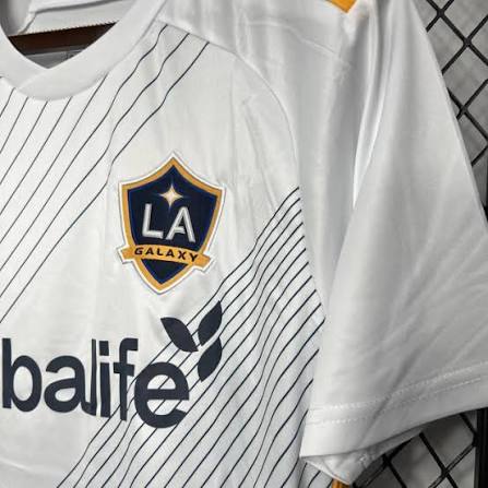 LA Galaxy Home 25/26 Torcedor Adidas - Cinza e Branca