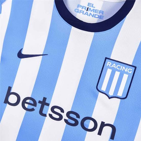 Racing Home 26/27 Torcedor Nike - Azul Claro e Branco