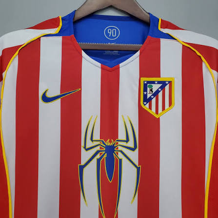 Atlético de Madrid Home Retrô 04/05 Nike - Vermelha e Branca