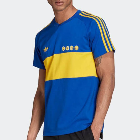 Boca Juniors Home Retrô 1981 Azul e Amarela - Adidas