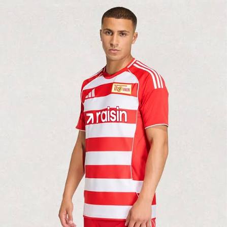 Union Berlin Home 25/26 Torcedor Adidas - Branca e Vermelho
