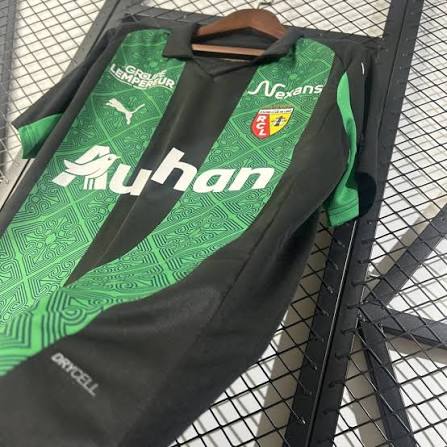 RC LENS Away 25/26 Torcedor Puma - Verde e Preto