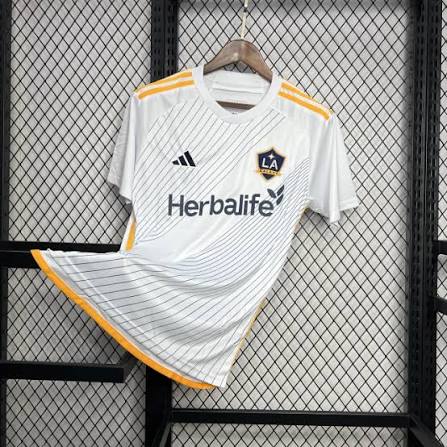LA Galaxy Home 25/26 Torcedor Adidas - Cinza e Branca