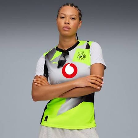 Borussia Dortmund Away 25/26 Feminina Puma - Cinza