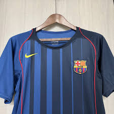 Barcelona Away Retro 04/05 Nike - Azul Escuro
