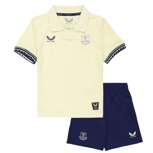 Kit Infantil Everton Away 25/26  - Bege