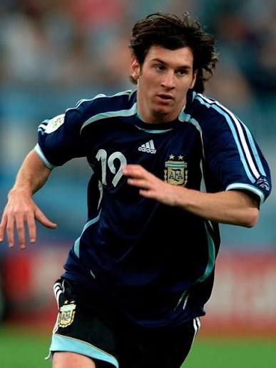 Argentina Retro Away 2006  Manga Longa - Azul