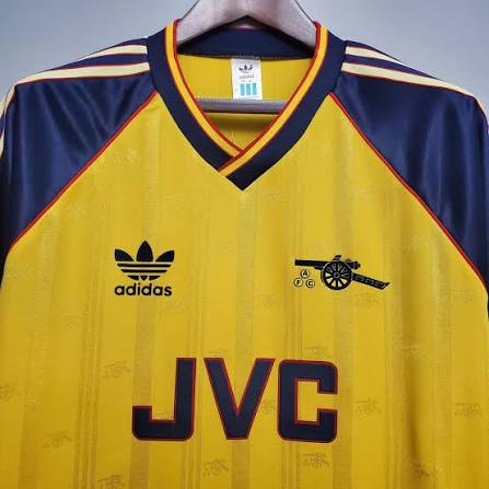 Arsenal Away Retrô 88/89 Adidas - Amarela