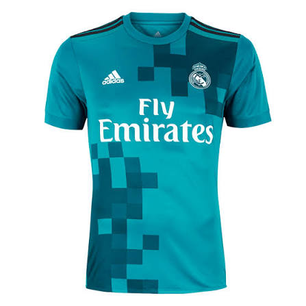 Real Madrid Away Retrô 17/18 Adidas - Verde