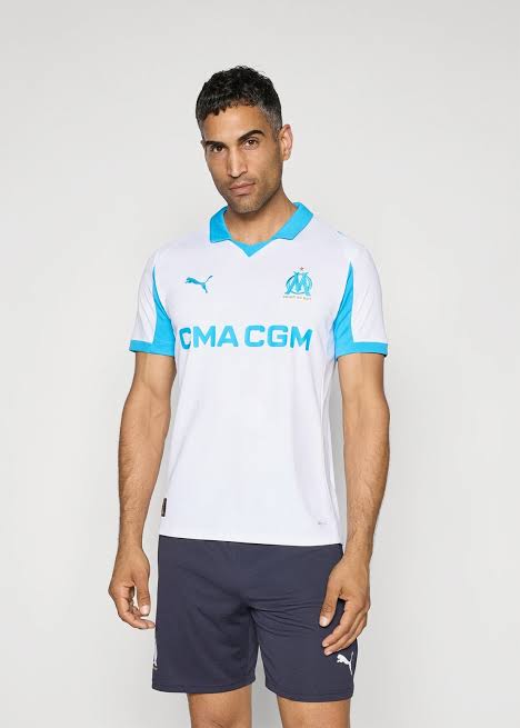 Olympique de Marseille Home 25/26 Jogador Puma - Branca