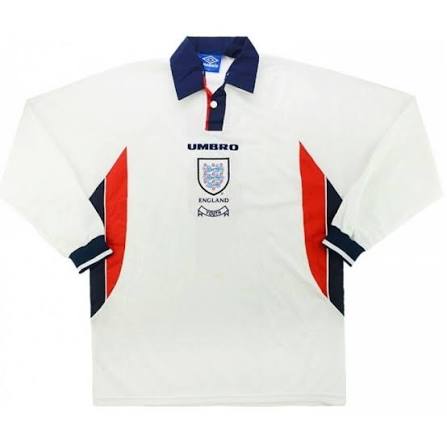 Inglaterra Home Retro 1998 Umbro - Branco