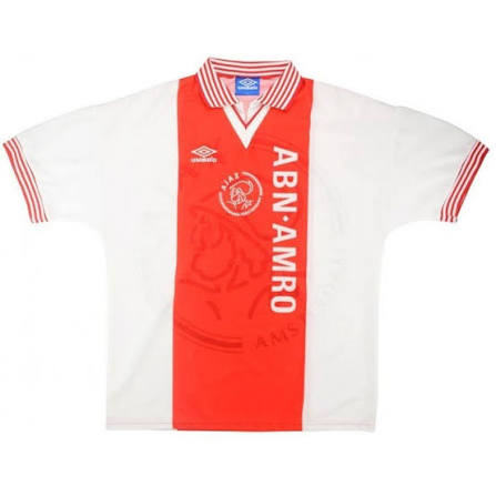 Ajax Home Retrô 1995/1996 Umbro -  Vermelha e Branca