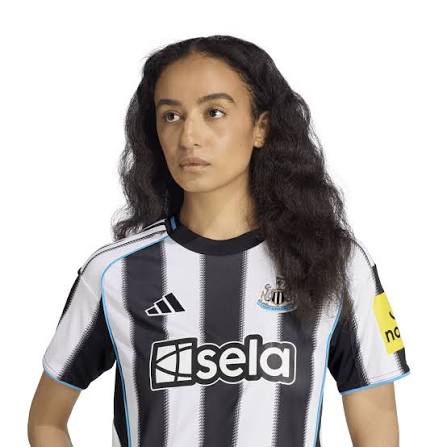 Newcastle Home 25/26 Feminino Adidas - Preto e Branco