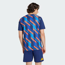 Espanha Pré Jogo 26/27 Masculino Adidas Torcedor - Azul